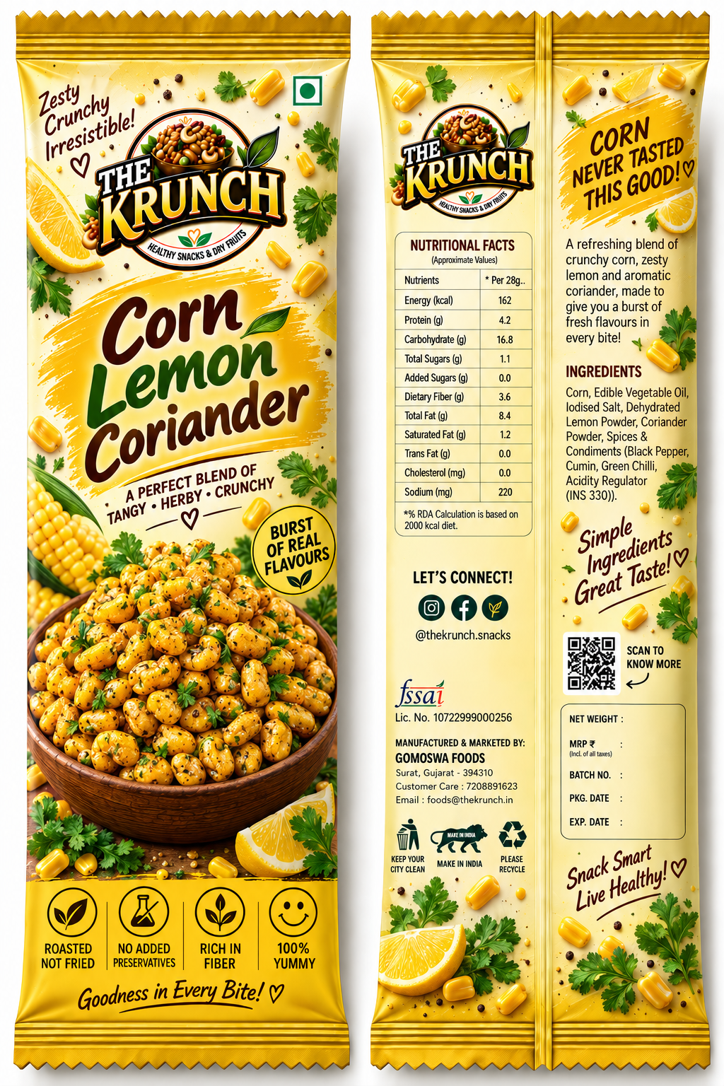 Crispy Corn Lemon Coriander